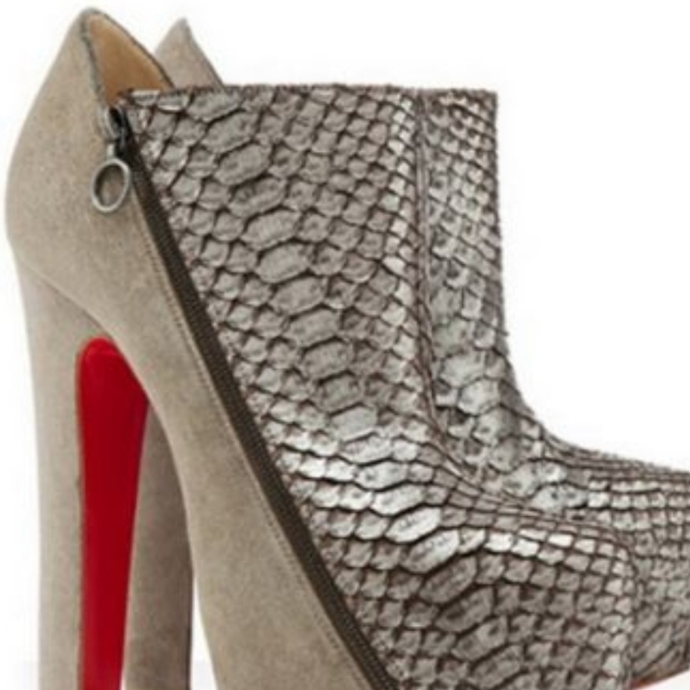 Christian Louboutin Snakeskin Boots